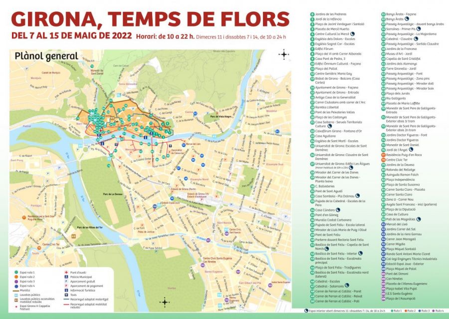 Фестиваль "Жирона, Время цветов / Girona, Temps de Flors" возвращается к обычному формату после двух лет, отмененных из за пандемии COVID-19