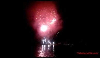 Embedded thumbnail for Fireworks in Blanes 2014, day 1 (Valencia) full video 
