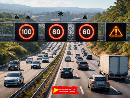 AP-7 в Каталонии готовится к запуску первого в Испании динамического ограничения скорости с искусственным интеллектом