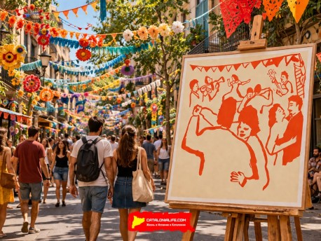 Праздник Грасии 2026 в Барселоне уже обрёл своё лицо: представлен официальный плакат Festa Major de Gràcia 2026