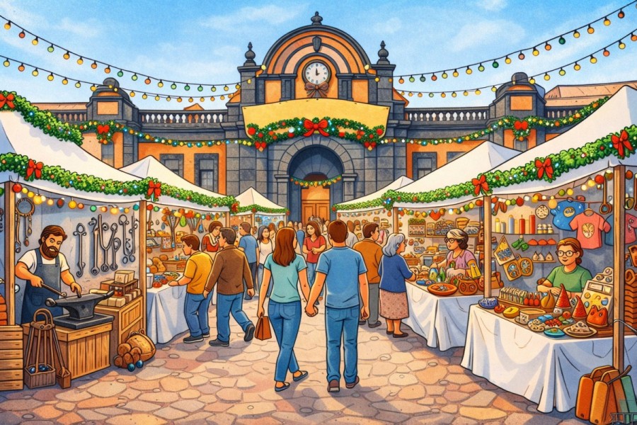 Рождественская ремесленная ярмарка «Gran Mercado Artesanal de Vegueta»