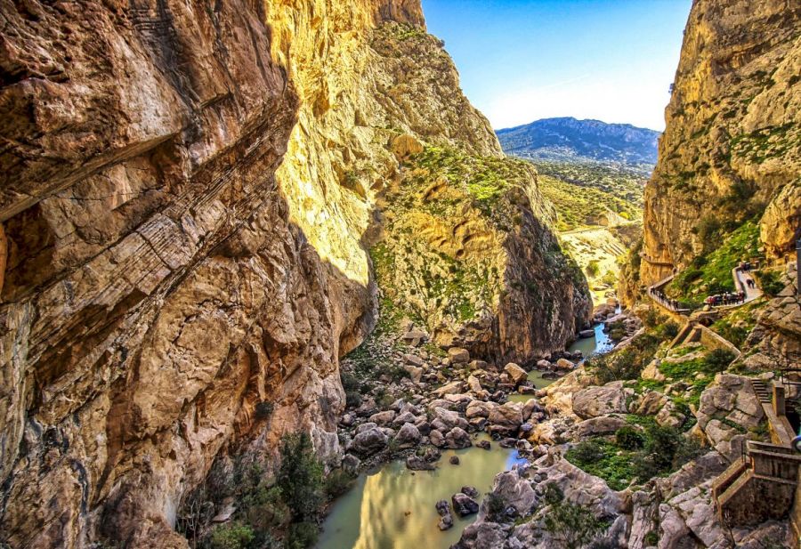 Достопримечательности Испании: Королевская тропа в ущелье Эль Чорро. (El Caminito del Rey / Эль Каминито дель Рей)