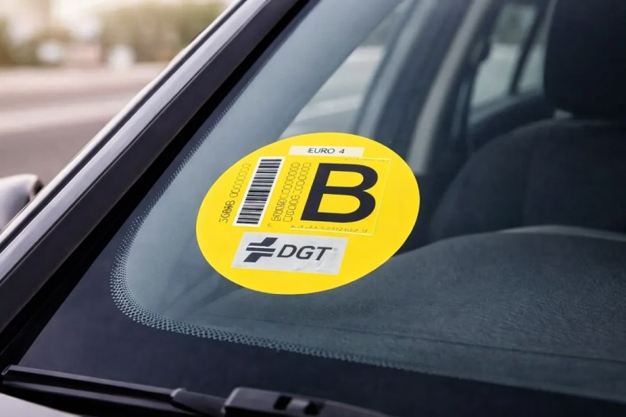 Новые ограничения для автомобилей с экологической меткой B в Испании с 2026 года