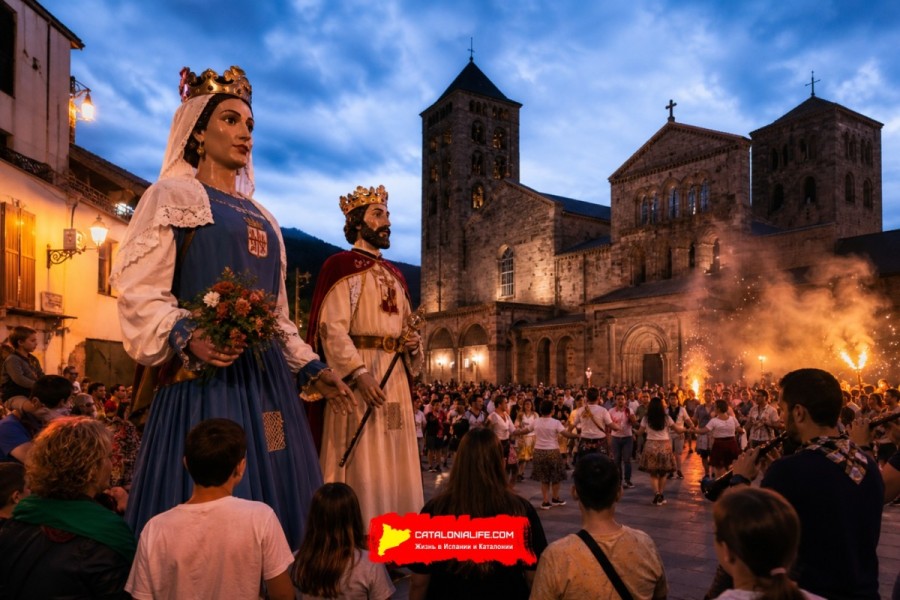 Феста Майор Святого Эудальда в Риполе 2026 (Festa Major de Sant Eudald): гиганты, сарданы, концерты и огненное шествие