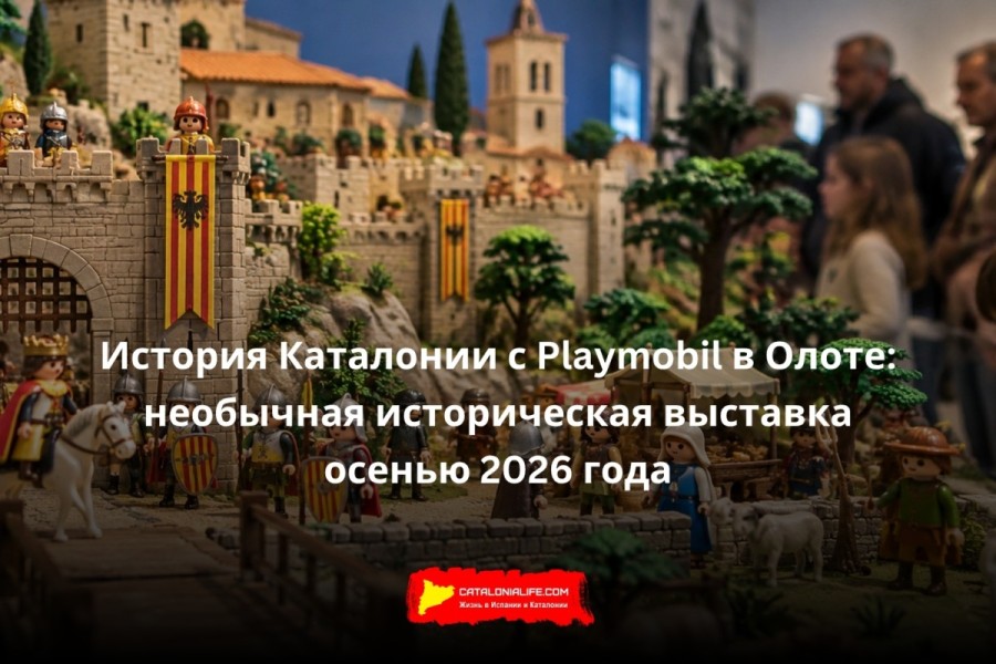 История Каталонии с Playmobil в Олоте: необычная историческая выставка осенью 2026 года