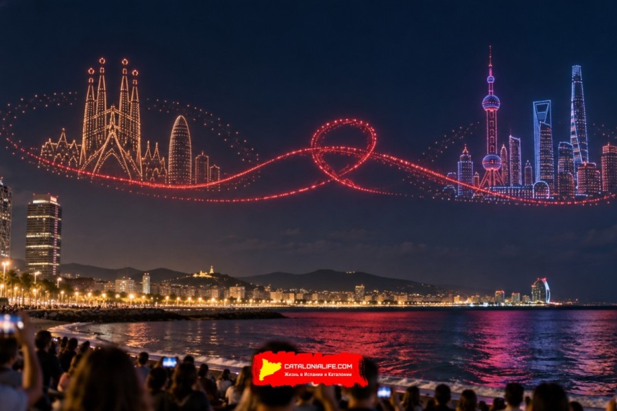 Шоу дронов в Барселоне 24 сентября: программа La Mercè 2026