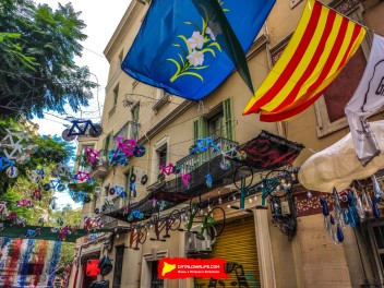 Улица Хоан Бланкес де Байш де Тот (Carrer de Joan Blanques de Baix de Tot): «Голландия JBdbDt» — прогулка по голландскому пейзажу. (‘Holanda JBdbDt’. Un passeig pel paisatge holandès.) - Феста Майор де Грасиа 2024 (Festa Major de Gràcia 2024)
