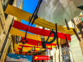 Улица Сьюдад Реаль (Carrer de Ciudad Real): «Республиканская школа» — дань уважения школам и библиотекам, функционировавшим во время Второй Испанской Республики. (‘Escola republicana’. Un homenatge a les escoles i els bibliobusos que van funcionar durant la República.) - Феста Майор де Грасиа 2024 (Festa Major de Gràcia 2024)