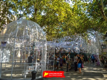 Фотоотчёт: Пласа Ровира и Триас (Plaça Rovira i Trias) Крыльями своими лететь (Alis volat propiis) - Феста Майор де Грасиа 2023 (Festa Major de Gràcia 2023)