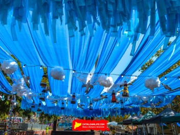 Фотоотчёт: Пласа дель Побле Хитано (Plaça del Poble Gitano) Бумажный корабль (El vaixell de paper) - Феста Майор де Грасиа 2023 (Festa Major de Gràcia 2023)