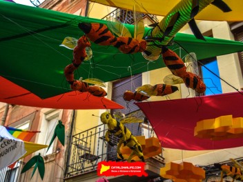 Фотоотчёт: Улица Периль (carrer Perill) Наука о насекомых (Insectes en Perill) - Феста Майор де Грасиа 2023 (Festa Major de Gràcia 2023)