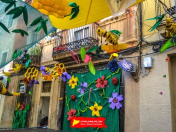 Фотоотчёт: Улица Периль (carrer Perill) Наука о насекомых (Insectes en Perill) - Феста Майор де Грасиа 2023 (Festa Major de Gràcia 2023)