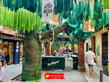 Улица Верди (Carrer de Verdi) — «Сельва Верди Майя» (Selva Verdi Maya) — Феста Майор де Грасиа 2025 (Festa Major de Gràcia 2025)