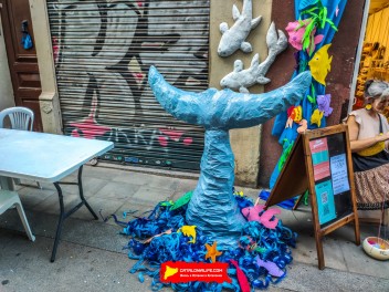 Улица Берга (Carrer de Berga): «Подводный мир» — прогулка по морскому дну (‘El fons del mar’. Un passeig pel fons marí) - Феста Майор де Грасиа 2024 (Festa Major de Gràcia 2024)