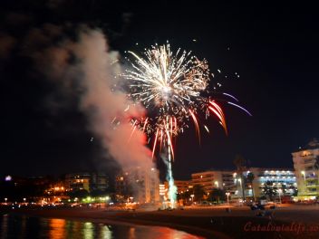 Focs Artificials 2015, Lloret de Mar, Platja de Fenals (Pirotecnia Europia S.L.)