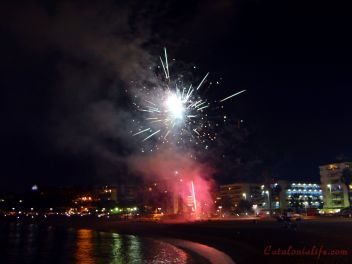Focs Artificials 2015, Lloret de Mar, Platja de Fenals (Pirotecnia Europia S.L.)